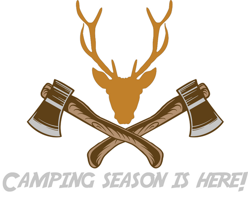 Camping Season is Here Poster Canvas Movie Film Print A0 A1 A2 A3 A4 A5 A6 Art W