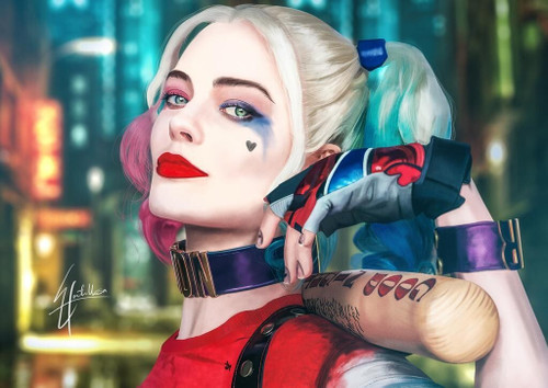 margot_robbie___harley_quinn Poster Canvas Print Art Painting Decor Reprint wall