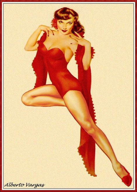 Alberto_Vargas_Pin-Up_Art_074 Art Gallery Poster Canvas Print Wall Decoration A0