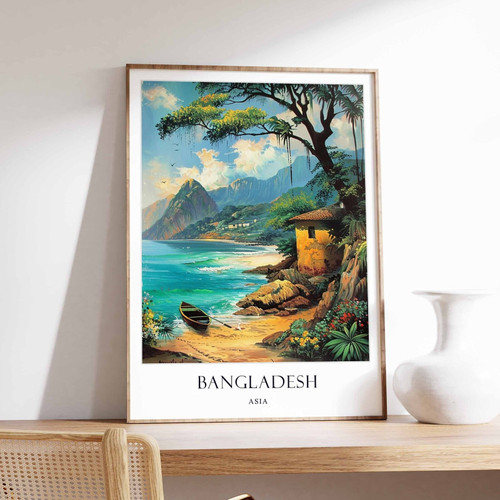 3_Bangladesh Poster, Islamic Decor, Islamic Art, Middle Eastern Art, Bangladesh