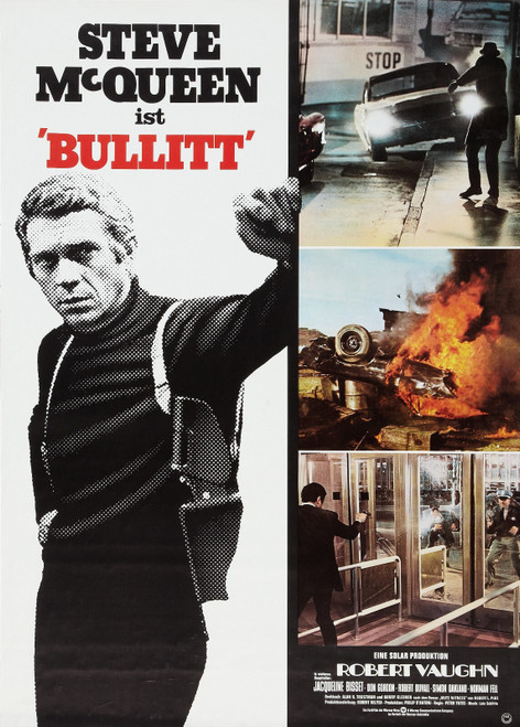Bullitt (1968)_17 Movie Film Poster Canvas iconic design