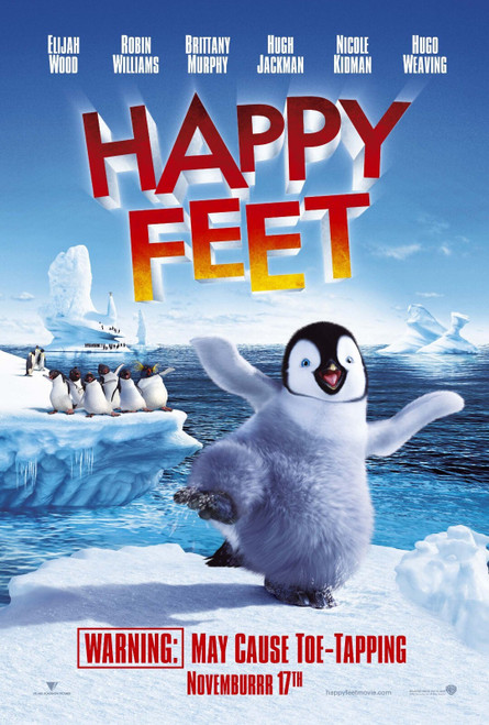 Happy Feet (2006)_1 Movie Film Poster Canvas iconic design