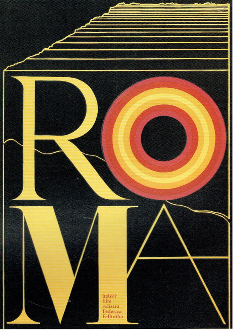 Roma - 1972 Poster Canvas Movie Film Print A0 A1 A2 A3 A4 A5 A6 Art Wall Decorat