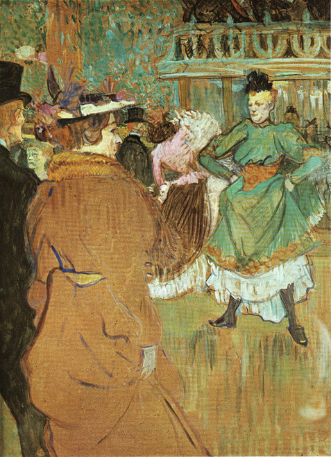 Henri de Toulouse-Lautrec- At the Moulin Rouge- The Stert of the Quadrille- 1892