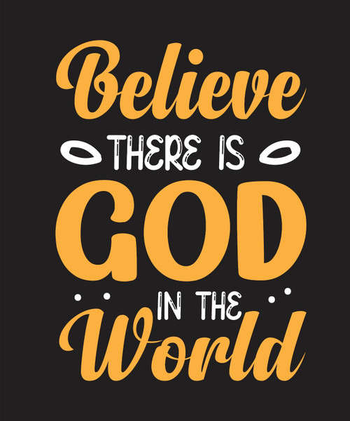believe there is god in the world Poster Canvas Movie Film Print A0 A1 A2 A3 A4