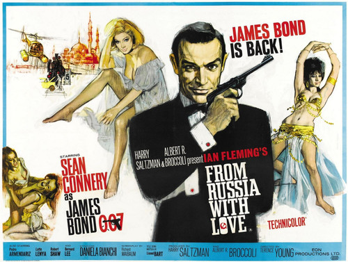 From Russia With Love (1963)_3 Movie Film Poster Canvas iconic design