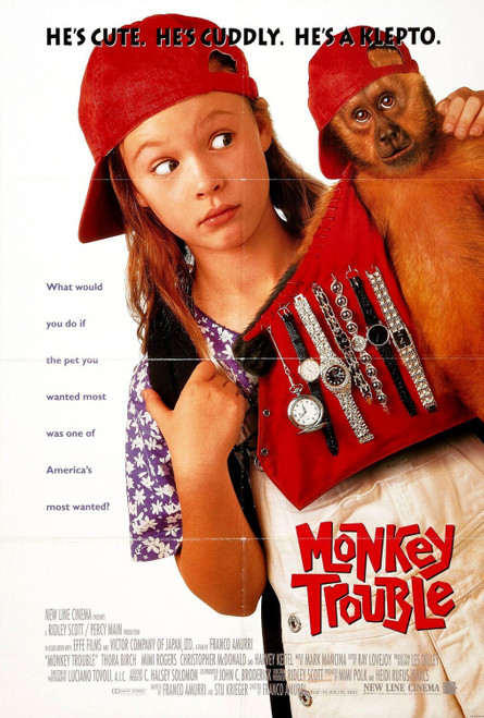 Monkey Trouble (1994)_1 Poster Canvas Movie Film Print A0 A1 A2 A3 A4 A5 A6 Art