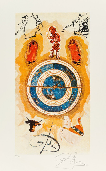 Salvador Dali (1904-1989). Lyle Stuart Tarot Suite of 6, 1978 card 3 Poster Canv