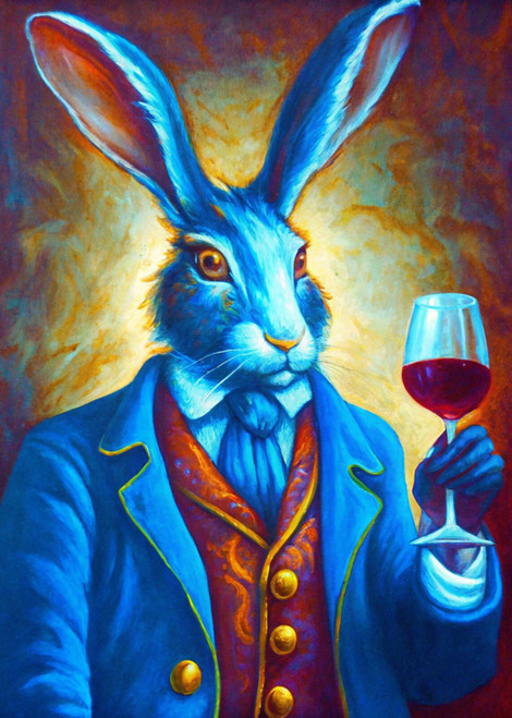 a-digital-painting-featuring-a-whimsical--anthropo (3) Poster Canvas Movie Film