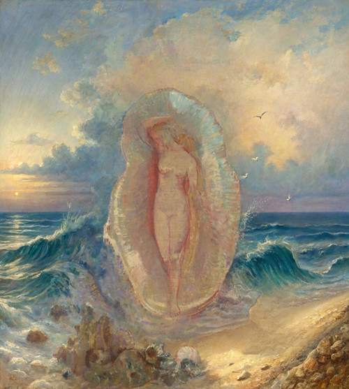 Odilon Redon - The Birth of Venus a2 (4) Poster Canvas Movie Film Print A0 A1 A2