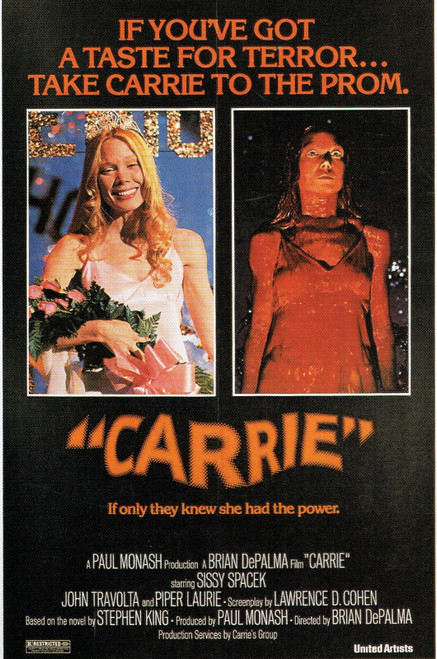 Carrie- 1976 Poster Canvas Movie Film Print A0 A1 A2 A3 A4 A5 A6 Art Wall Decora
