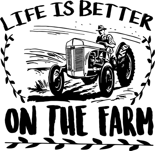 life is better on the farm Poster Canvas Movie Film Print A0 A1 A2 A3 A4 A5 A6 A