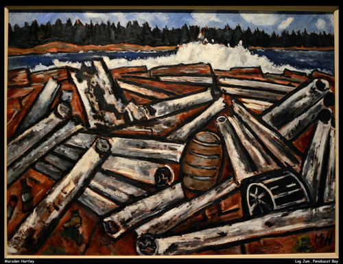 marsden-hartley---log-jam-penobscot-bay--jpb_30627170182_o(1) Poster Canvas Prin