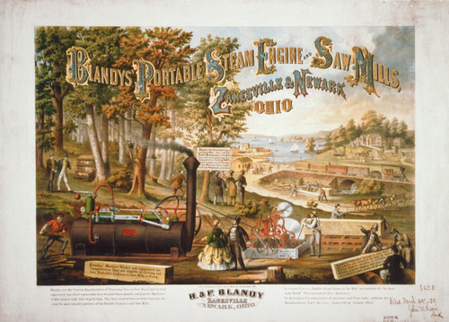 Sawmill_Steam_Engine- Poster Canvas Movie Film Print A0 A1 A2 A3 A4 A5 A6 Art Wa