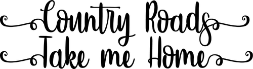 Country roads take me home Poster Canvas Movie Film Print A0 A1 A2 A3 A4 A5 A6