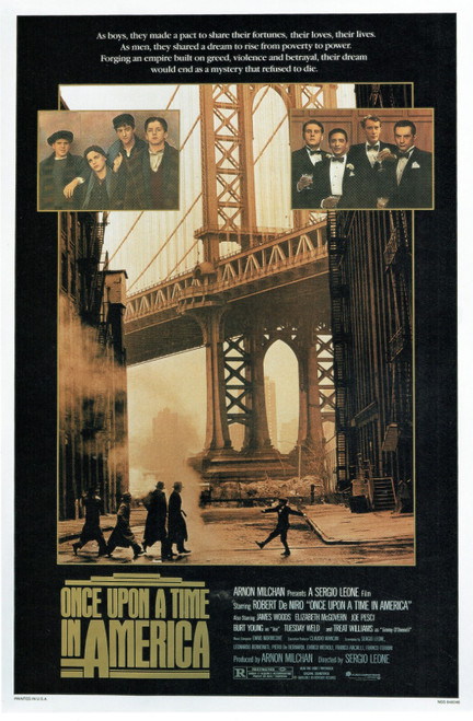 Once Upon A Time in america- Us -1984 Poster Canvas Movie Film Print A0 A1 A2 A3