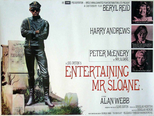 Entertaining Mr. Sloane (1970)_2 Movie Film Poster Canvas iconic design
