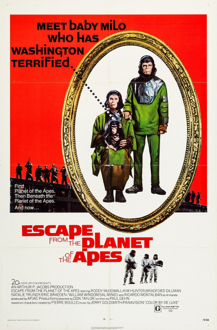 Escape from the Planet of the Apes (1971)_0 Movie Film Poster Canvas iconic desi