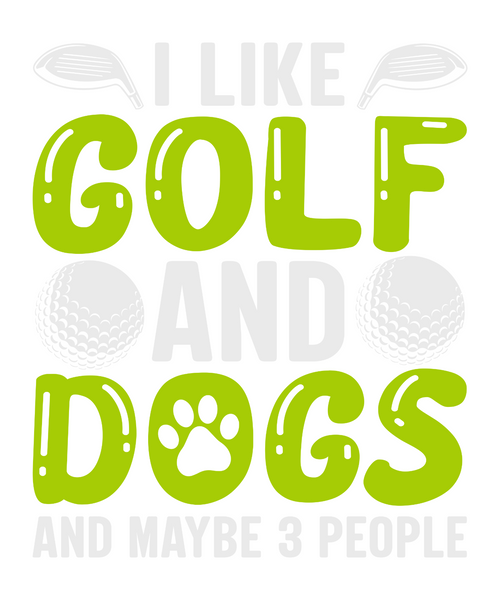 I Like Golf And Dogs And Maybe 3 People Poster Canvas Movie Film Print A0 A1 A2