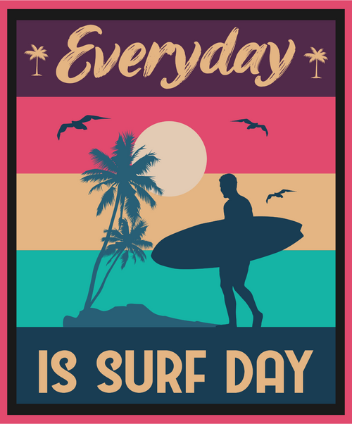 Everyday is Surf Day Poster Canvas Movie Film Print A0 A1 A2 A3 A4 A5 A6 Art Wal Everyday is Surf Day Poster Canvas Movie Film Print A0 A1 A2 A3 A4 A5 A6 Art Wal