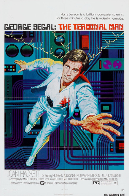 Terminal Man 01 Poster Canvas Movie Film Print A0 A1 A2 A3 A4 A5 A6 Art Wall Dec