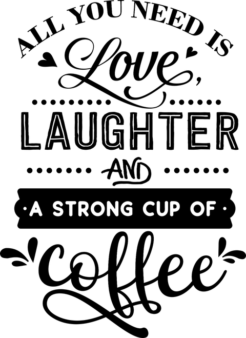All you need is love laughter and Poster Canvas Movie Film Print A0 A1 A2 A3 A4