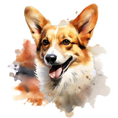 Pembroke Welsh Corgi (1) Poster Canvas Movie Film Print A0 A1 A2 A3 A4 A5 A6 Art
