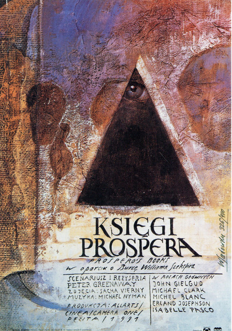 Prospero's Books- Polish 1991 Poster Canvas Movie Film Print A0 A1 A2 A3 A4 A5 A