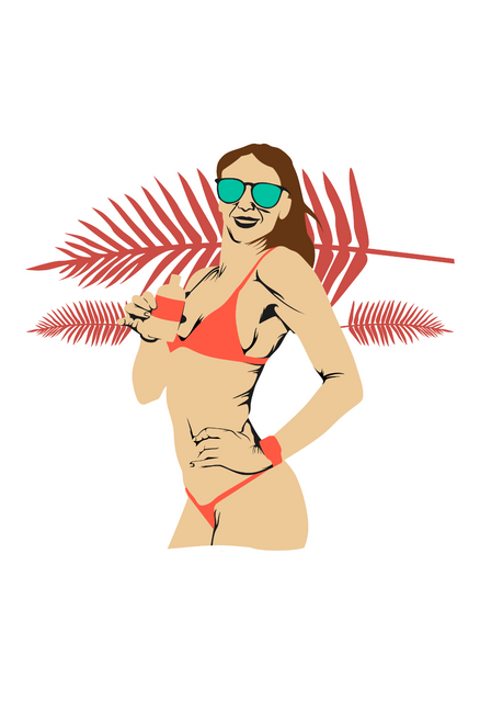 Lets Relax on the Beach Poster Canvas Movie Film Print A0 A1 A2 A3 A4 A5 A6 Art