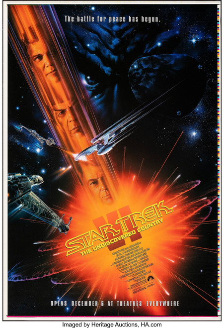 star trek 6 The undiscovered country 1 Poster Canvas Movie Film Print A0 A1 A2 A