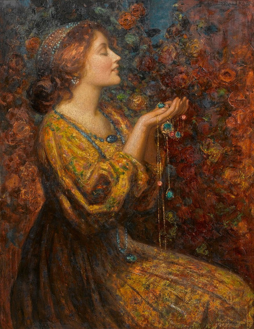 Thomas Edwin Mostyn - Jewels Poster Canvas Movie Film Print A0 A1 A2 A3 A4 A5 A6