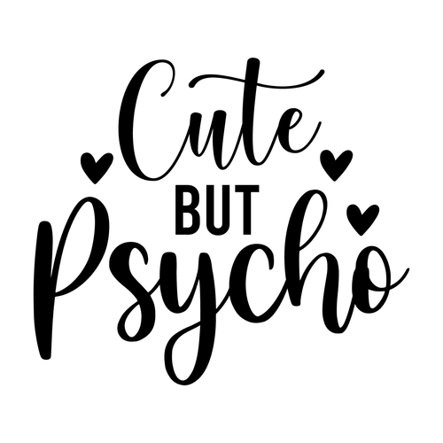 Cute but Psycho-01 (12) Poster Canvas Movie Film Print A0 A1 A2 A3 A4 A5 A6 Art