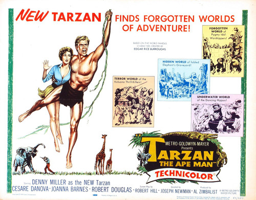 Tarzan Ape Man 1959 02 Poster Canvas Movie Film Print A0 A1 A2 A3 A4 A5 A6 Art W