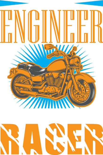 engineer motorcycle Poster Canvas Movie Film Print A0 A1 A2 A3 A4 A5 A6 Art Wall