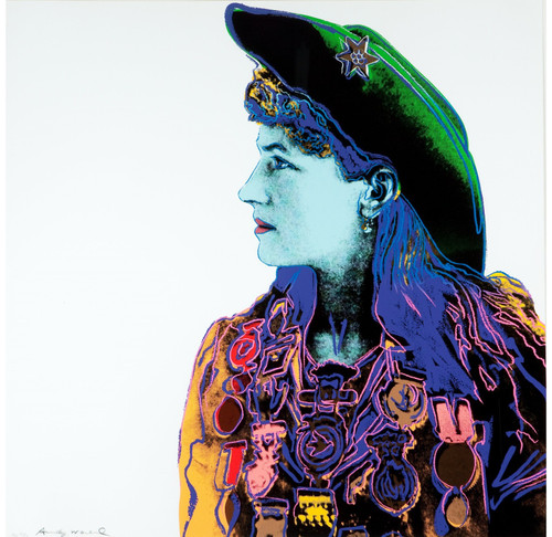 Andy Warhol - Annie Oakley Cowboys and Indians 1986 Poster Canvas Movie Film Pri