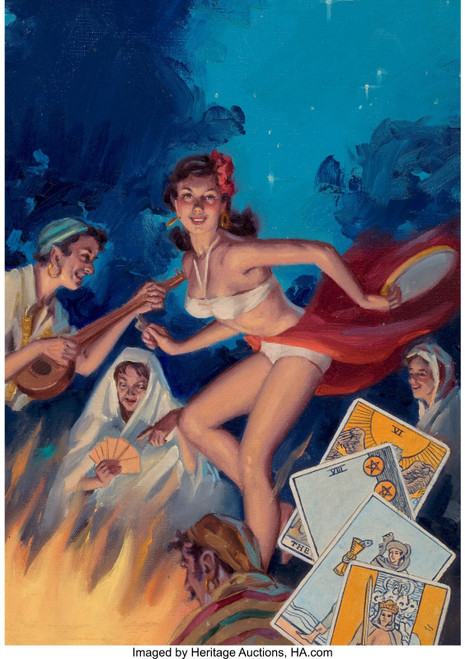 MERLIN ENABNIT (American, 1903-1979). The Tarot Secrets of the Gypsy Card Poster