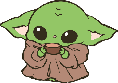 Yoda Baby (14) Poster Canvas Movie Film Print A0 A1 A2 A3 A4 A5 A6 Art Wall Deco