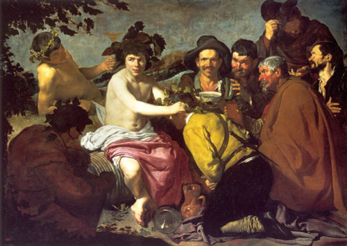 Los_Borrachos_The_Triumph_of_Bacchus Art Gallery Poster Canvas Print Wall Decora