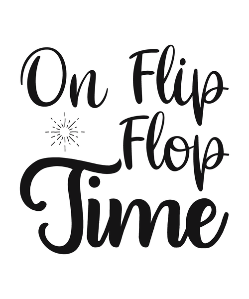 ON FLIP FLOP TIME-01 Poster Canvas Movie Film Print A0 A1 A2 A3 A4 A5 A6 Art Wal