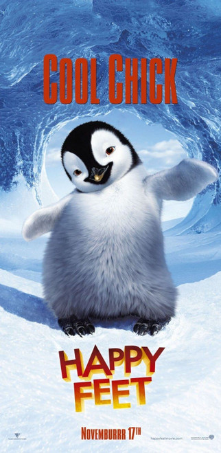 Happy Feet (2006)_5 Movie Film Poster Canvas iconic design