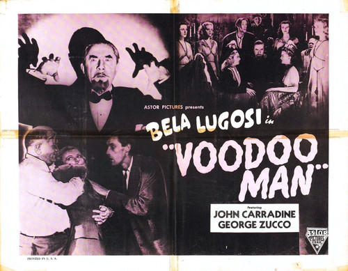 Voodoo Man 02 Poster Canvas Movie Film Print A0 A1 A2 A3 A4 A5 A6 Art Wall Decor