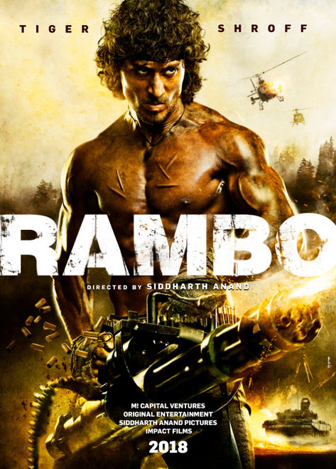 Rambo 24 Poster Canvas Movie Film Print A0 A1 A2 A3 A4 A5 A6 Art Wall Decoration
