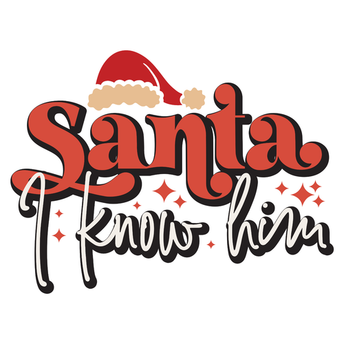 Santa I know him-01 Poster Canvas Movie Film Print A0 A1 A2 A3 A4 A5 A6 Art Wall