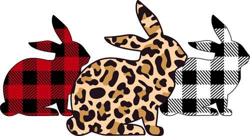 Three easter bunnies 01 Poster Canvas Movie Film Print A0 A1 A2 A3 A4 A5 A6 Art