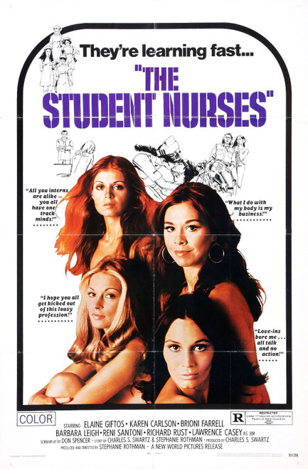 Student Nurses 01 Poster Canvas Movie Film Print A0 A1 A2 A3 A4 A5 A6 Art Wall D