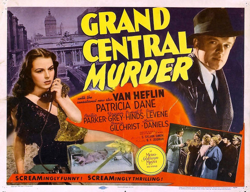 Grand Central Murder (1942)_2 Movie Film Poster Canvas iconic design