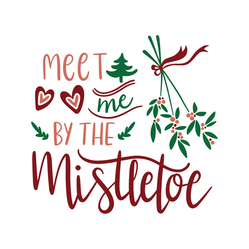 Meet Me By The Mistletoe Poster Canvas Movie Film Print A0 A1 A2 A3 A4 A5 A6 Art
