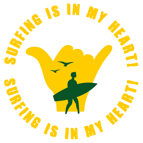 Surfing is in My Heart Poster Canvas Movie Film Print A0 A1 A2 A3 A4 A5 A6 Art W