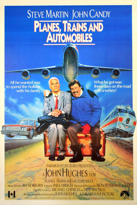 Planes, Trains & Automobiles (1987)_2 Poster Canvas Movie Film Print A0 A1 A2 A3
