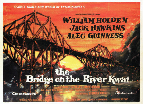 the Bridge On the River Kwai -British 1957 Poster Canvas Movie Film Print A0 A1